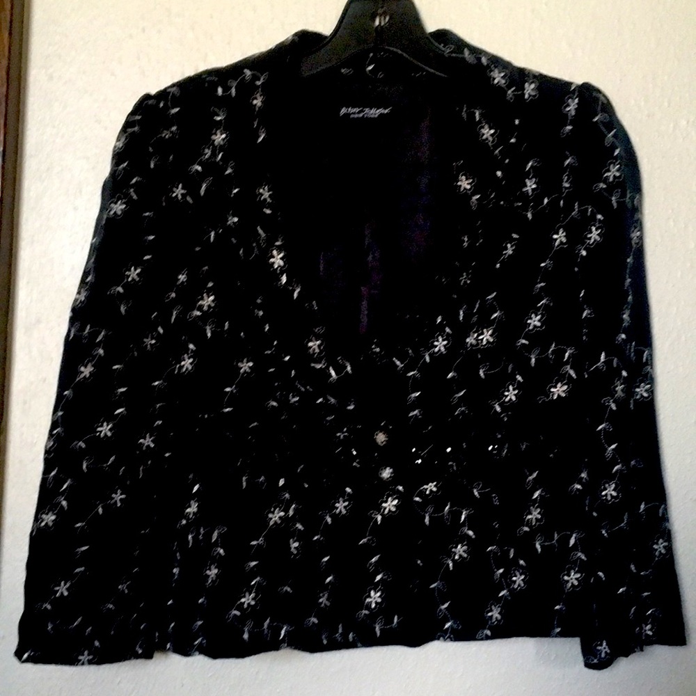Rare Betsey Johnson silk Evening jacket embroidery